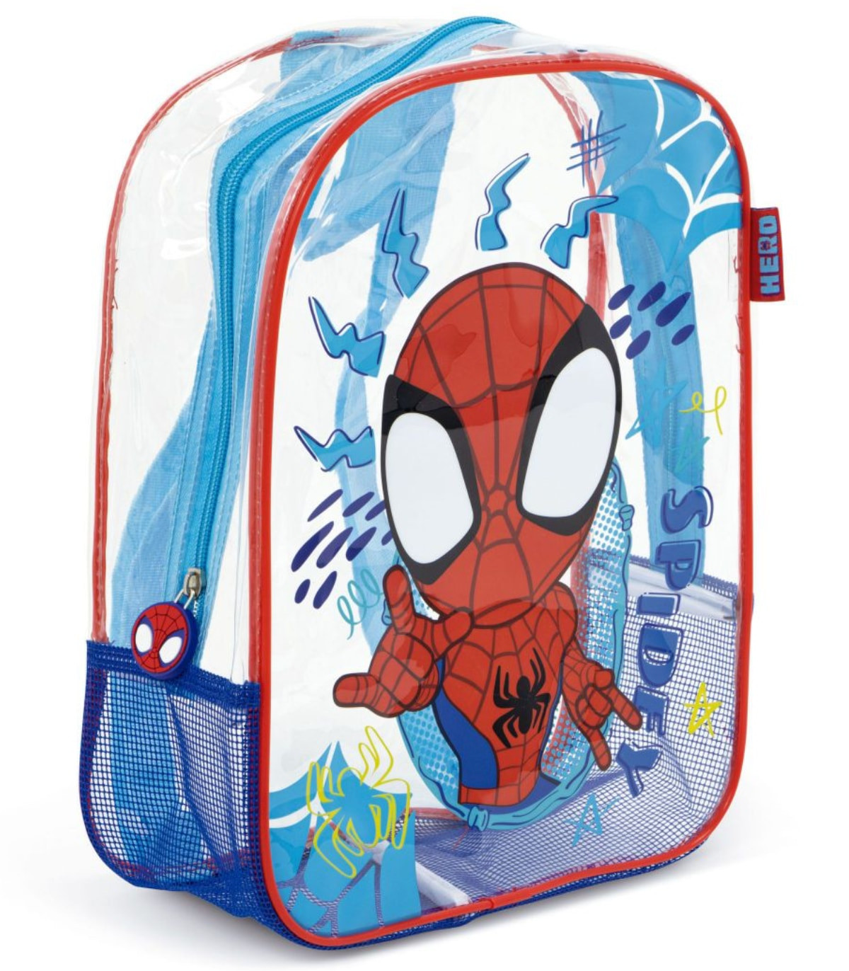 ДЕТСКА ПЛАЖНА РАНИЦА ПРОЗРАЧНА SPIDER-MAN 32*25*23 - ДЕТСКИ РАНИЦИ