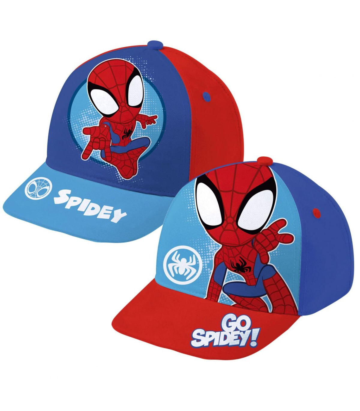 БЕБЕШКА ШАПКА С КОЗИРКА SPIDER-MAN 2 ЦВЯТА 44/46 - ДЕТСКИ ШАПКИ
