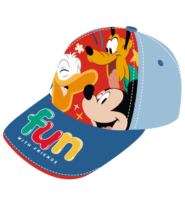 ДЕТСКА ШАПКА С КОЗИРКА MICKEY MOUSE 2 ВИДА 48/51 - ДЕТСКИ ШАПКИ