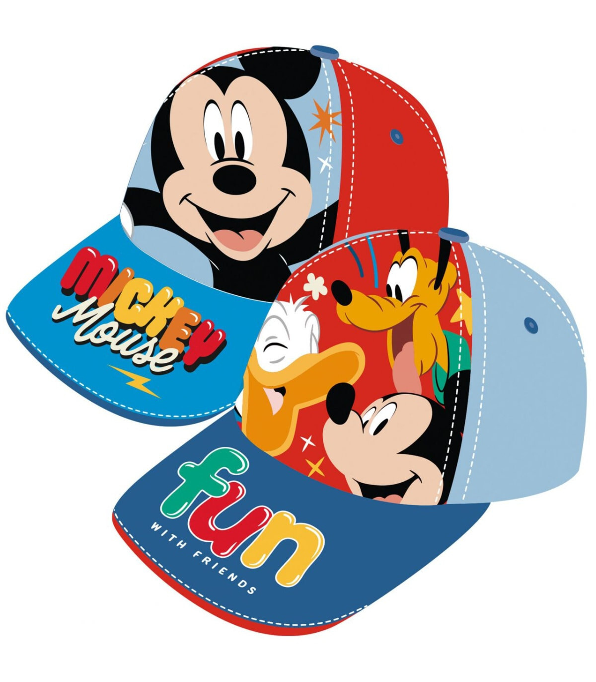ДЕТСКА ШАПКА С КОЗИРКА MICKEY MOUSE 2 ВИДА 48/51 - ДЕТСКИ ШАПКИ