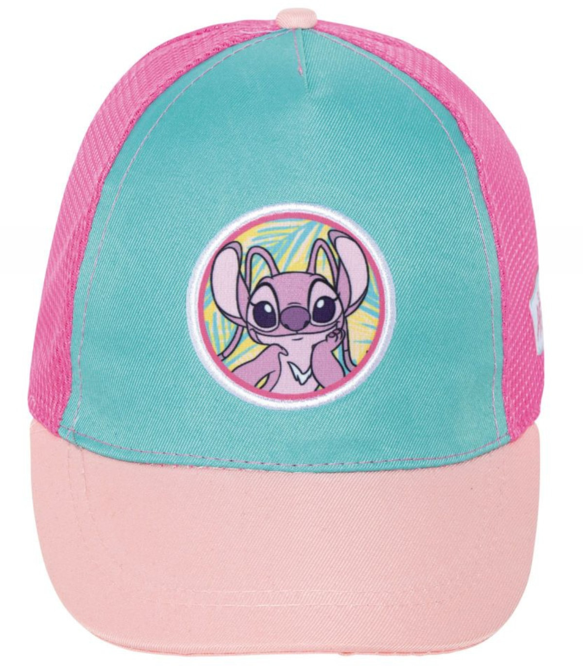 ДЕТСКА ШАПКА С КОЗИРКА И МРЕЖА STITCH РОЗОВ 51/54 - ДЕТСКИ ШАПКИ