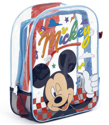 ДЕТСКА ПЛАЖНА РАНИЦА ПРОЗРАЧНА MICKEY 32*25*23 - ДЕТСКИ РАНИЦИ
