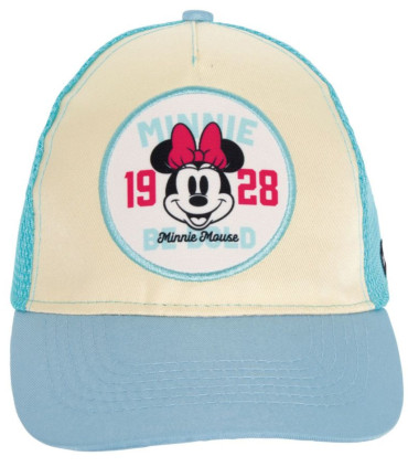 ЮНОШЕСКА ШАПКА С КОЗИРКА И МРЕЖА MINNIE MOUSE 56/58 - ДЕТСКИ ШАПКИ