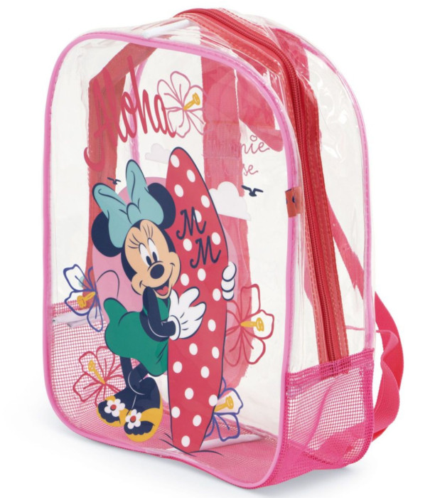 ДЕТСКА ПЛАЖНА РАНИЦА ПРОЗРАЧНА MINNIE 32*25*23 - ДЕТСКИ РАНИЦИ