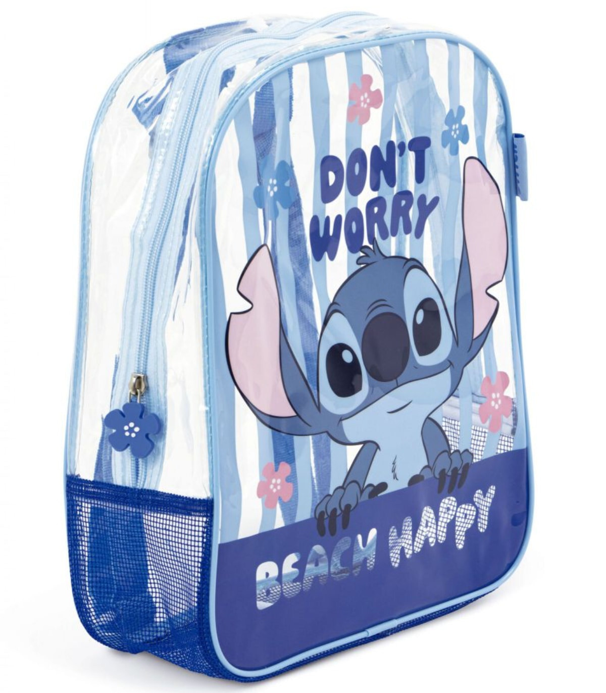ДЕТСКА ПЛАЖНА РАНИЦА ПРОЗРАЧНА STITCH 32*25*23 - ДЕТСКИ РАНИЦИ