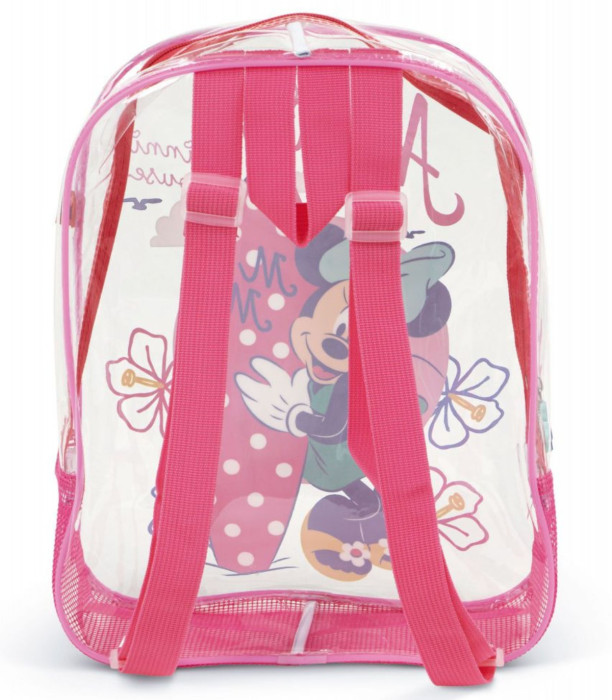 ДЕТСКА ПЛАЖНА РАНИЦА ПРОЗРАЧНА MINNIE 32*25*23 - ДЕТСКИ РАНИЦИ