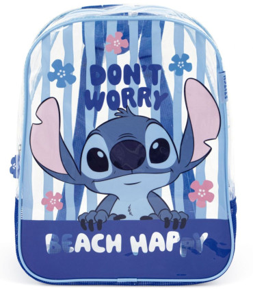 ДЕТСКА ПЛАЖНА РАНИЦА ПРОЗРАЧНА STITCH 32*25*23 - ДЕТСКИ РАНИЦИ
