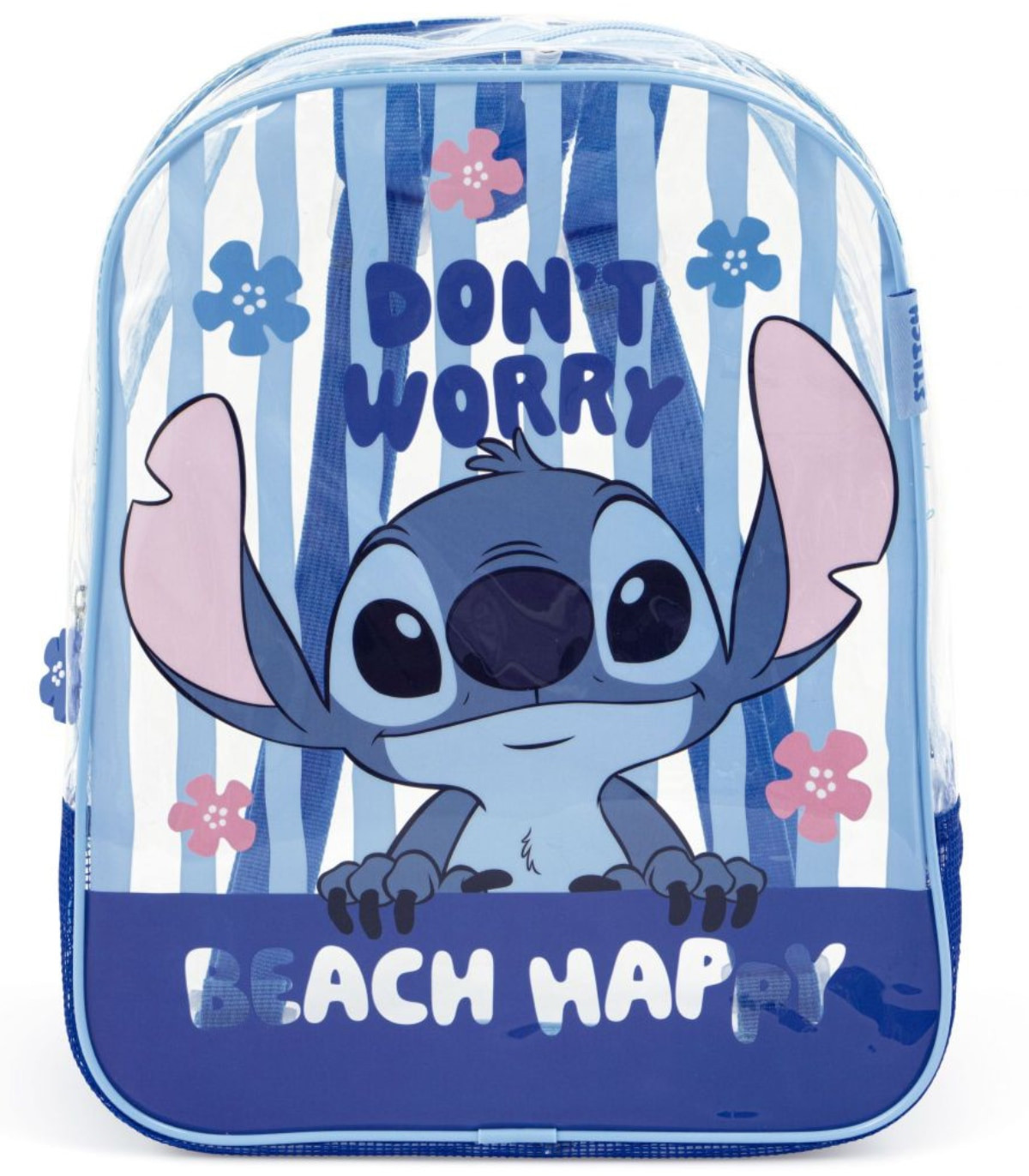 ДЕТСКА ПЛАЖНА РАНИЦА ПРОЗРАЧНА STITCH 32*25*23 - ДЕТСКИ РАНИЦИ