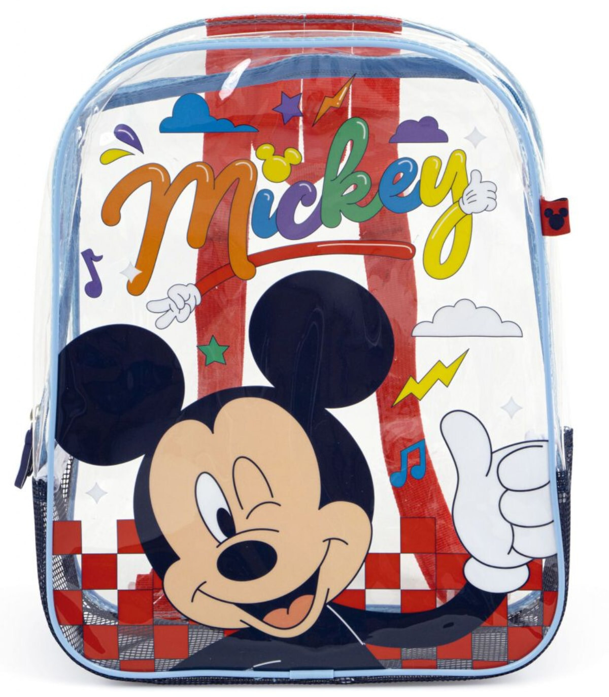 ДЕТСКА ПЛАЖНА РАНИЦА ПРОЗРАЧНА MICKEY 32*25*23 - ДЕТСКИ РАНИЦИ