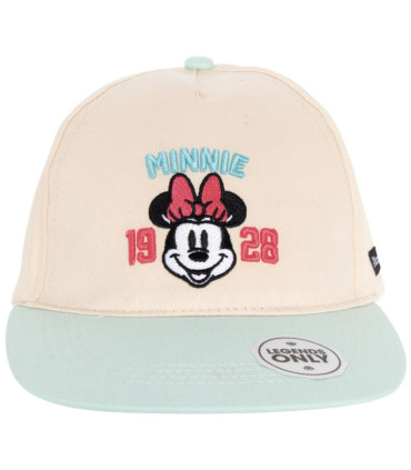 ЮНОШЕСКА ШАПКА С КОЗИРКА И БРОДЕРИЯ MINNIE MOUSE 56/58 - ДЕТСКИ ШАПКИ
