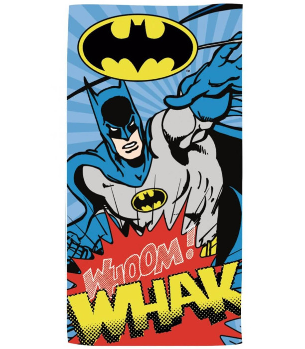 ДЕТСКА ПЛАЖНА КЪРПА BATMAN 70*140 - ДЕТСКИ ПЛАЖНИ ХАВЛИИ