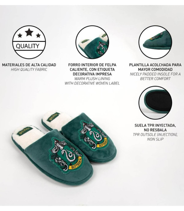 ПАНТОФИ HARRY POTTER SLYTHERIN 38-44 СЕРИЯ Cerda