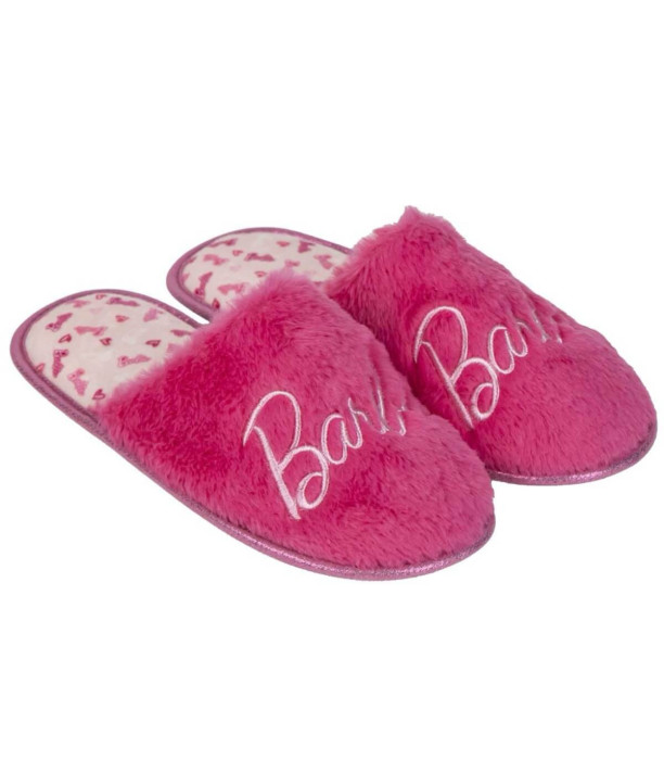 ПАНТОФИ ПЛЮШЕНИ BARBIE 36-40 СЕРИЯ Cerda