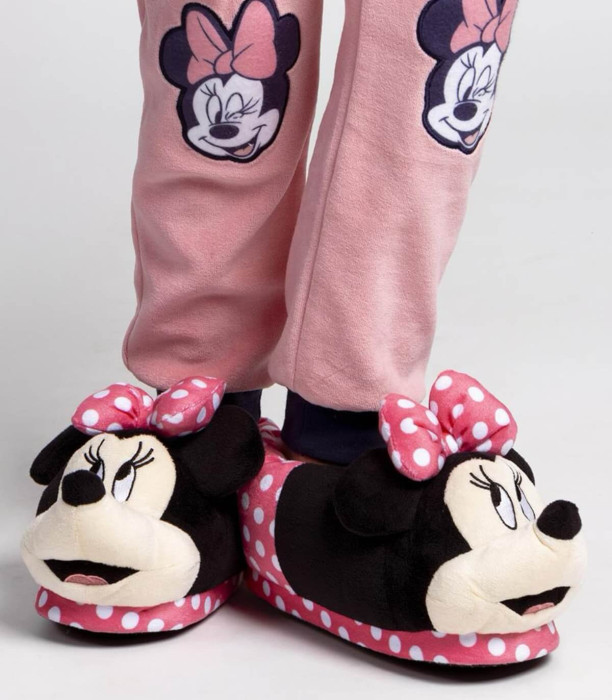 ДЕТСКИ ПЛЮШЕНИ ПАНТОФИ MINNIE 3D 28-35 СЕРИЯ Cerda