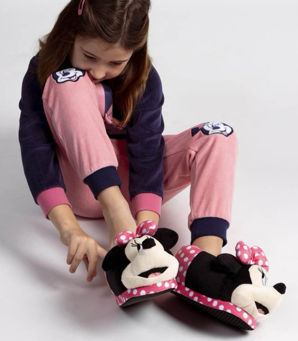 ДЕТСКИ ПЛЮШЕНИ ПАНТОФИ MINNIE 3D 28-35 СЕРИЯ Cerda