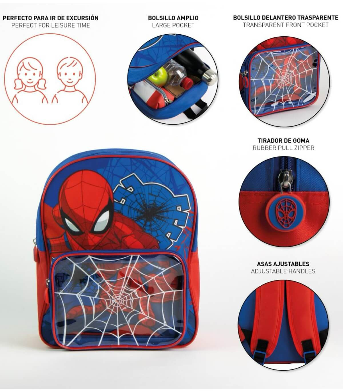 ДЕТСКА РАНИЦА С ПРЕДЕН ДЖОБ 31 СМ SPIDER-MAN Cerda