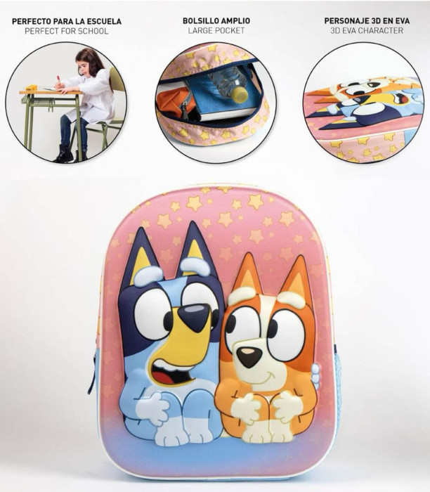 ДЕТСКА РАНИЦА 3D BLUEY 31 СМ Cerda