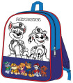 ДЕТСКА РАНИЦА ЗА ОЦВЕТЯВАНЕ НАПРАВИ СИ САМ PAW PATROL 38 СМ