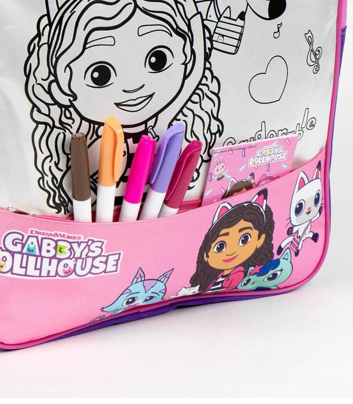 ДЕТСКА РАНИЦА ЗА ОЦВЕТЯВАНЕ НАПРАВИ СИ САМ GABBY'S DOLLHOUSE 38 СМ Cerda