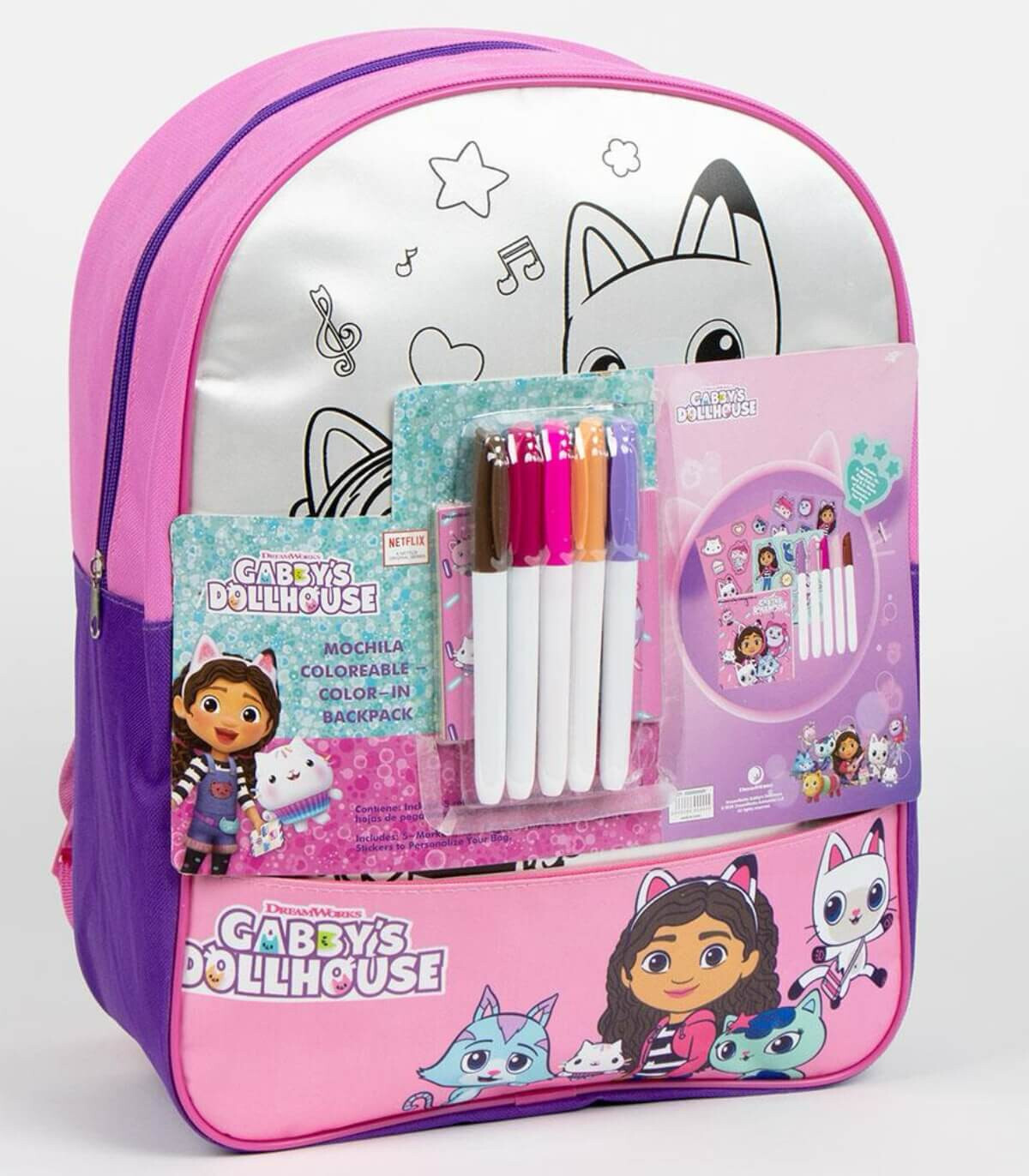 ДЕТСКА РАНИЦА ЗА ОЦВЕТЯВАНЕ НАПРАВИ СИ САМ GABBY'S DOLLHOUSE 38 СМ Cerda