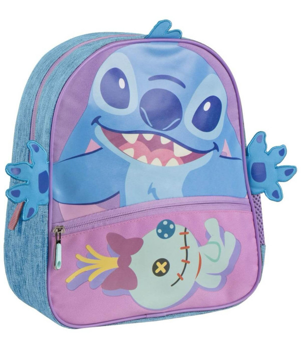 ДЕТСКА РАНИЦА 30 СМ STITCH РОЗОВ Cerda