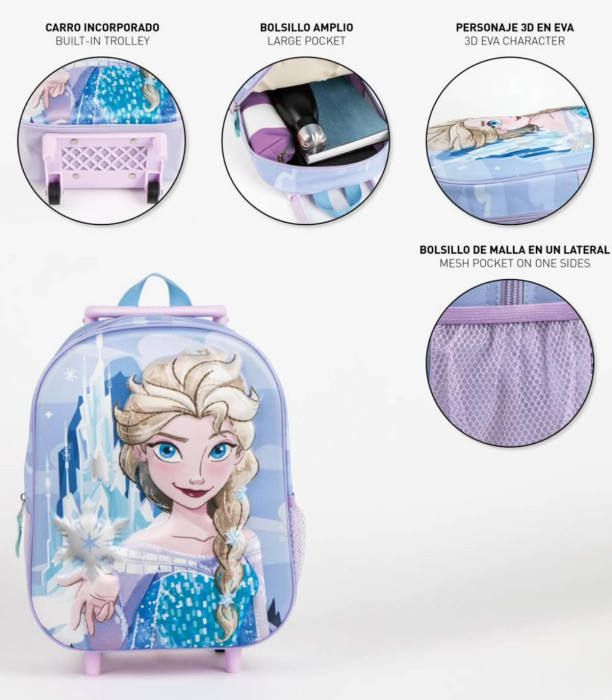 ДЕТСКА РАНИЦА 3D С КОЛЕЛЦА FROZEN Cerda