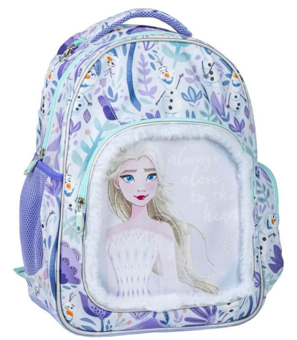 ГОЛЯМА УЧЕНИЧЕСКА РАНИЦА С ПУХ 42 CM FROZEN Cerda