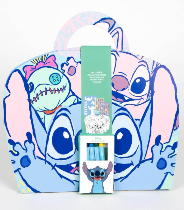 КОМПЛЕКТ ЗА ОЦВЕТЯВАНЕ С ПАСТЕЛИ В КАРТОНЕНА ЧАНТА STITCH Cerda
