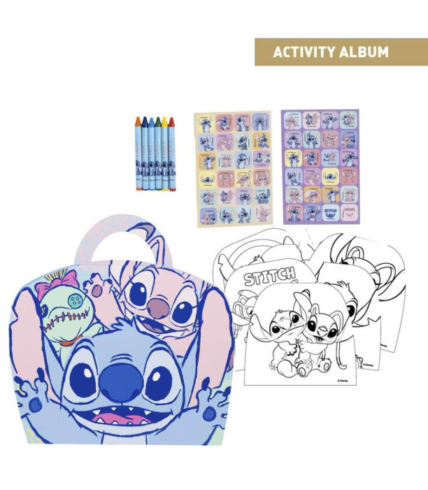 КОМПЛЕКТ ЗА ОЦВЕТЯВАНЕ С ПАСТЕЛИ В КАРТОНЕНА ЧАНТА STITCH Cerda
