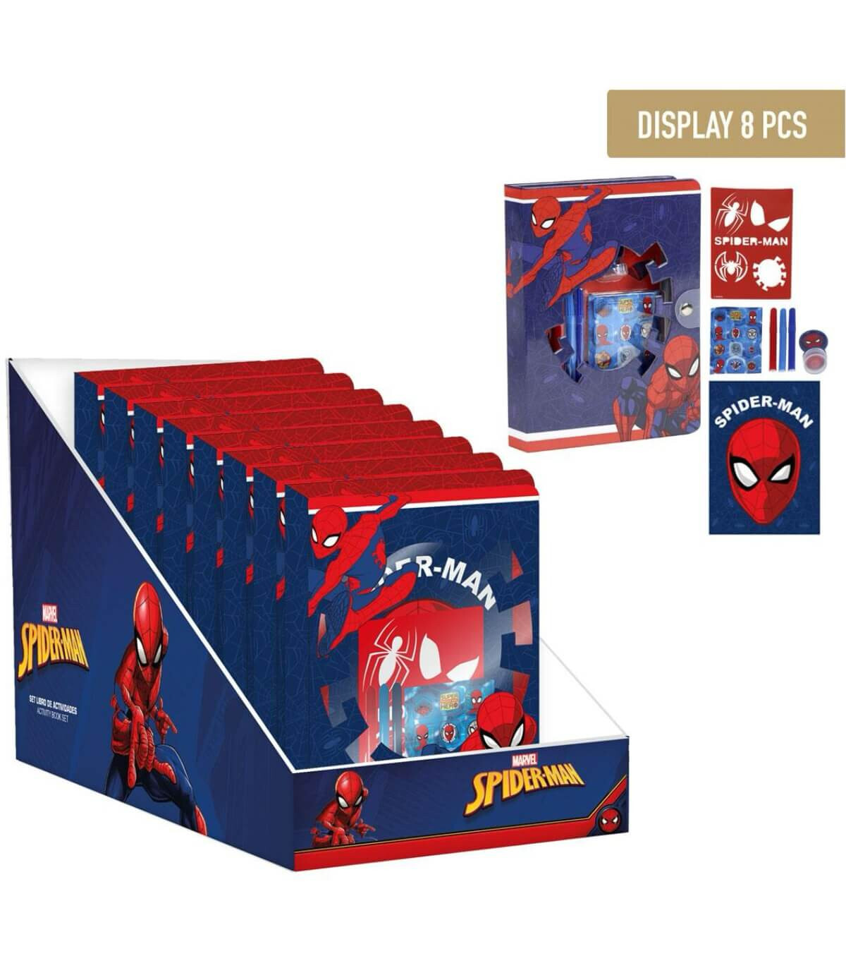 ТЕФТЕР ЗА ОЦВЕТЯВАНЕ С ФОРМИЧКИ И АКСЕСОАРИ SPIDER-MAN Cerda