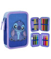 НЕСЕСЕР С 2 ОТДЕЛЕНИЯ И УЧИЛИЩНИ ПОСОБИЯ STITCH СИН