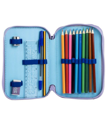 НЕСЕСЕР С 2 ОТДЕЛЕНИЯ И УЧИЛИЩНИ ПОСОБИЯ STITCH РОЗОВ Cerda