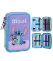НЕСЕСЕР С 2 ОТДЕЛЕНИЯ И УЧИЛИЩНИ ПОСОБИЯ STITCH РОЗОВ