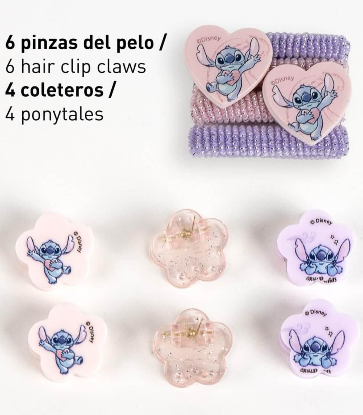 ЛАСТИЦИ И ЩИПКИ ЗА КОСА В БЛИСТЕР 10 ЧАСТИ STITCH Cerda