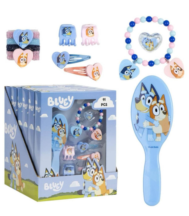 ЧЕТКА ЗА КОСА С АКСЕСОАРИ В КУТИЯ BLUEY Cerda