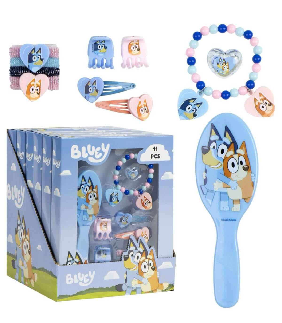 ЧЕТКА ЗА КОСА С АКСЕСОАРИ В КУТИЯ BLUEY Cerda