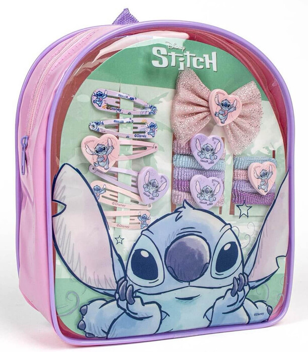 КОМПЛЕКТ АКСЕСОАРИ ЗА КОСА В РАНИЦА STITCH Cerda