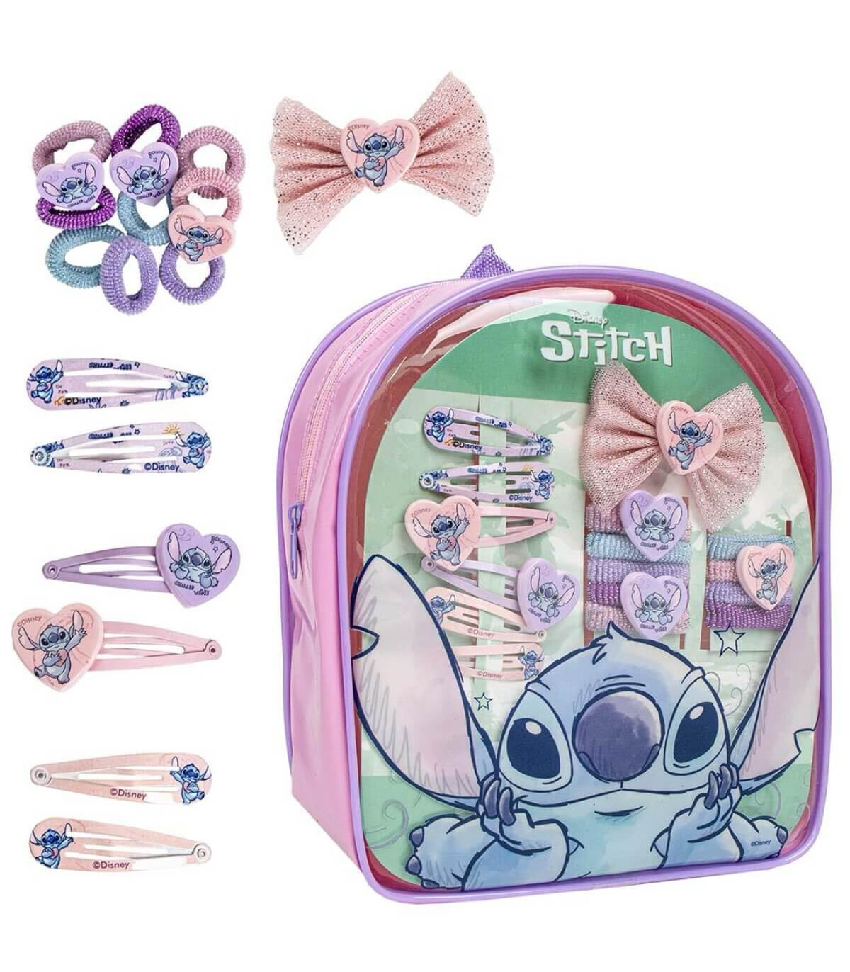 КОМПЛЕКТ АКСЕСОАРИ ЗА КОСА В РАНИЦА STITCH Cerda