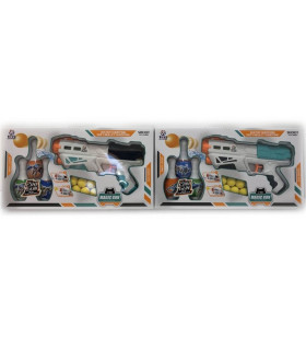 ДЕТСКИ ПИСТОЛЕТ БЯЛ С КЕГЛИ И ТОПЧЕТА В КУТИЯ Armtoys