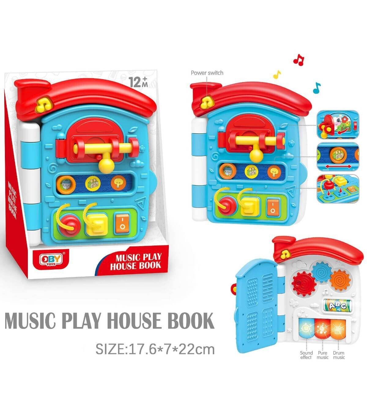 БЕБЕШКА МУЗИКАЛНА КЪЩА-КНИГА В ОТВОРЕНА КУТИЯ Armtoys