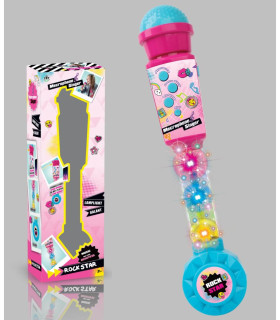 ДЕТСКИ ГОЛЯМ МИКРОФОН СЪС СВЕТЕЩА ДРЪЖКА Armtoys