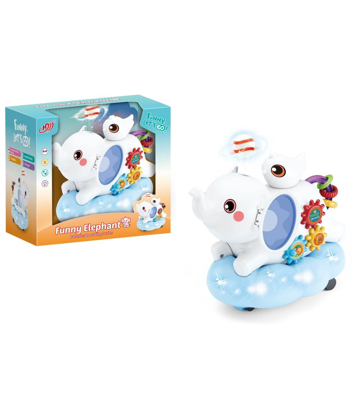 БЕБЕШКА МУЗИКАЛНА ИГРАЧКА СЛОН В КУТИЯ Armtoys