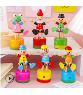 ДЪРВЕН ТАНЦУВАЩ КЛОУН 6 ВИДА Armtoys