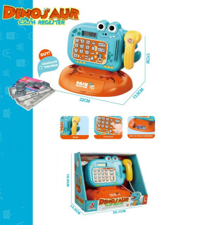 ДЕТСКИ КАСОВ АПАРАТ С КАЛКУЛАТОР ДИНО Armtoys