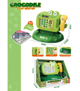ДЕТСКИ КАСОВ АПАРАТ С КАЛКУЛАТОР КРОКОДИЛ Armtoys