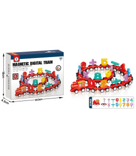 ДЪРВЕН МАГНИТЕН ВЛАК С ЦИФРИ Armtoys