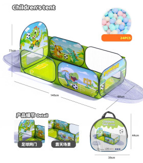 ДЕТСКА ГОЛЯМА ПАЛАТКА ДИНО С ТОПКА Armtoys