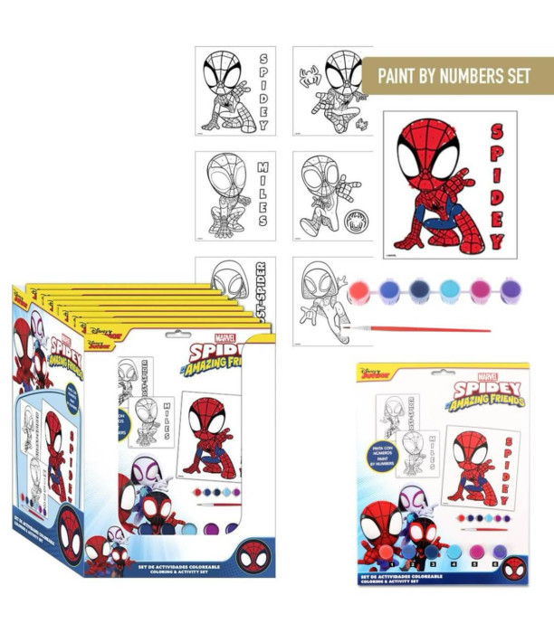 ДЕТСКИ КОМПЛЕКТ РИСУВАЙ С ЧИСЛА SPIDEY Cerda