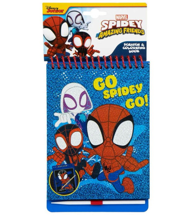 ДЕТСКИ СКРЕЧ ТЕФТЕР ЗА РИСУВАНЕ SPIDEY Cerda