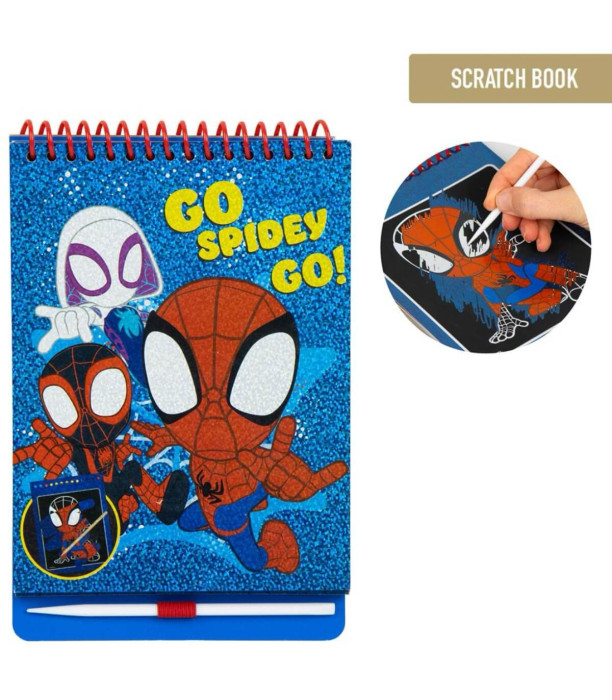ДЕТСКИ СКРЕЧ ТЕФТЕР ЗА РИСУВАНЕ SPIDEY Cerda